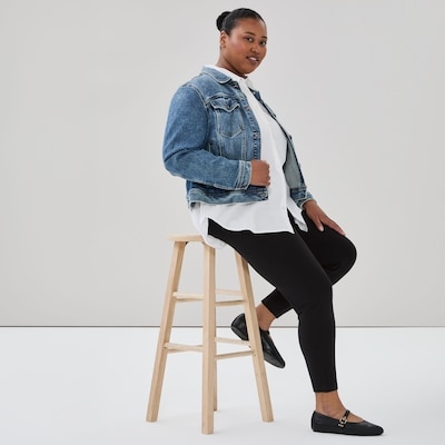 Legging à taille haute Femmes+ - Noir JF