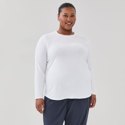 Women+ Active Long Sleeve Top - White