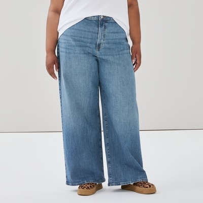 Joe Fresh Jean à taille haute et à jambe large Femmes+ 1 ea, 35,00 $/1ch