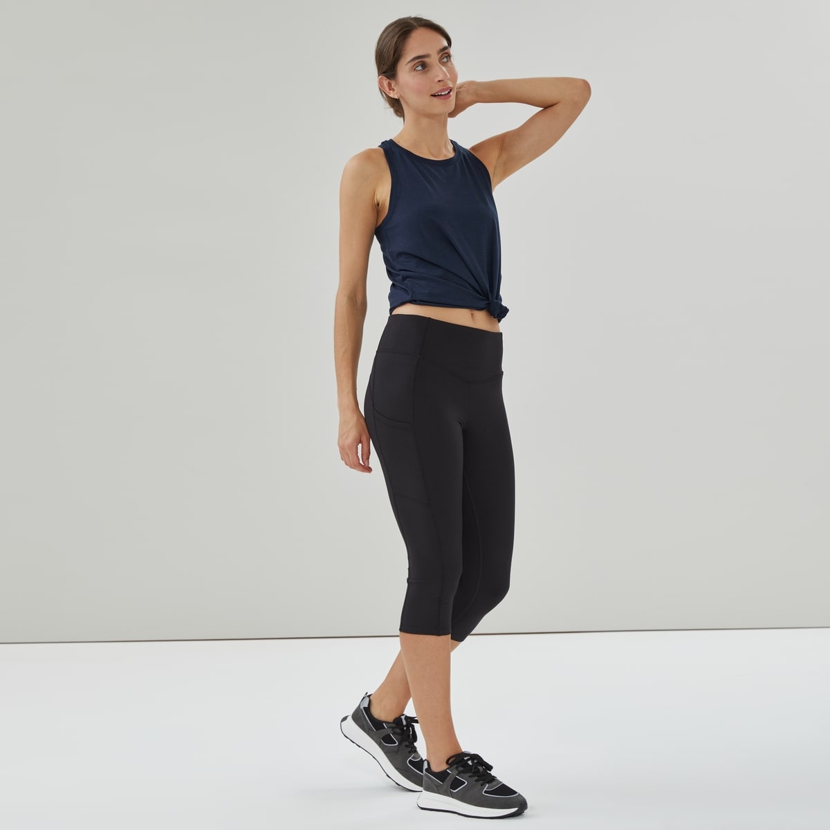 Crop Active Legging - Black