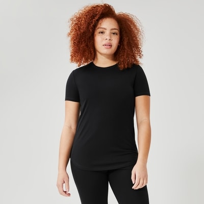 Crew Neck Active Tee - Black
