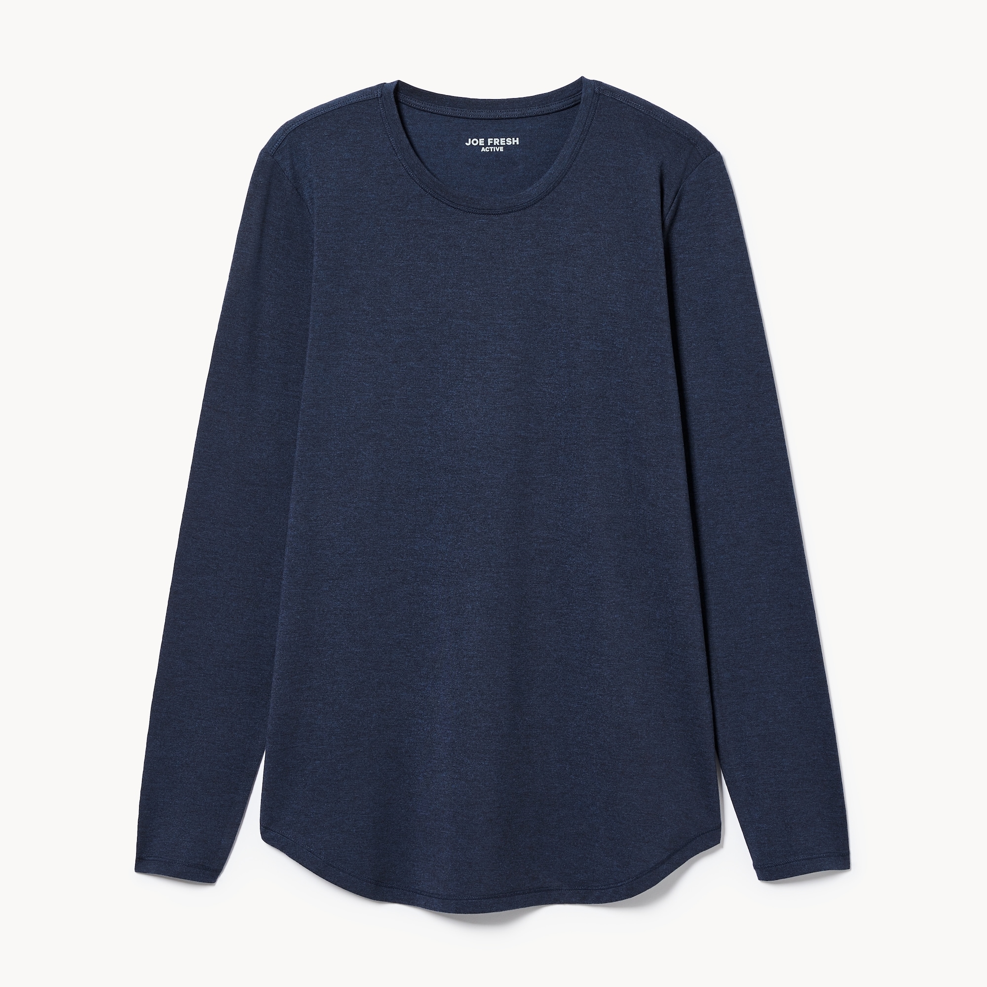 Women+ Long Sleeve Active Tee in Navy Mix from Joe Fresh