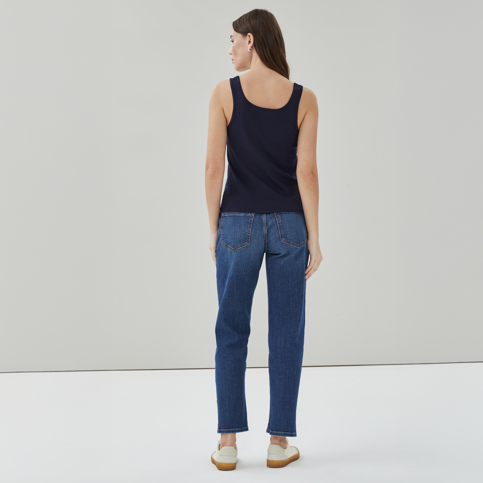 Organic Cotton Tank in JF Midnight Blue from Joe Fresh
