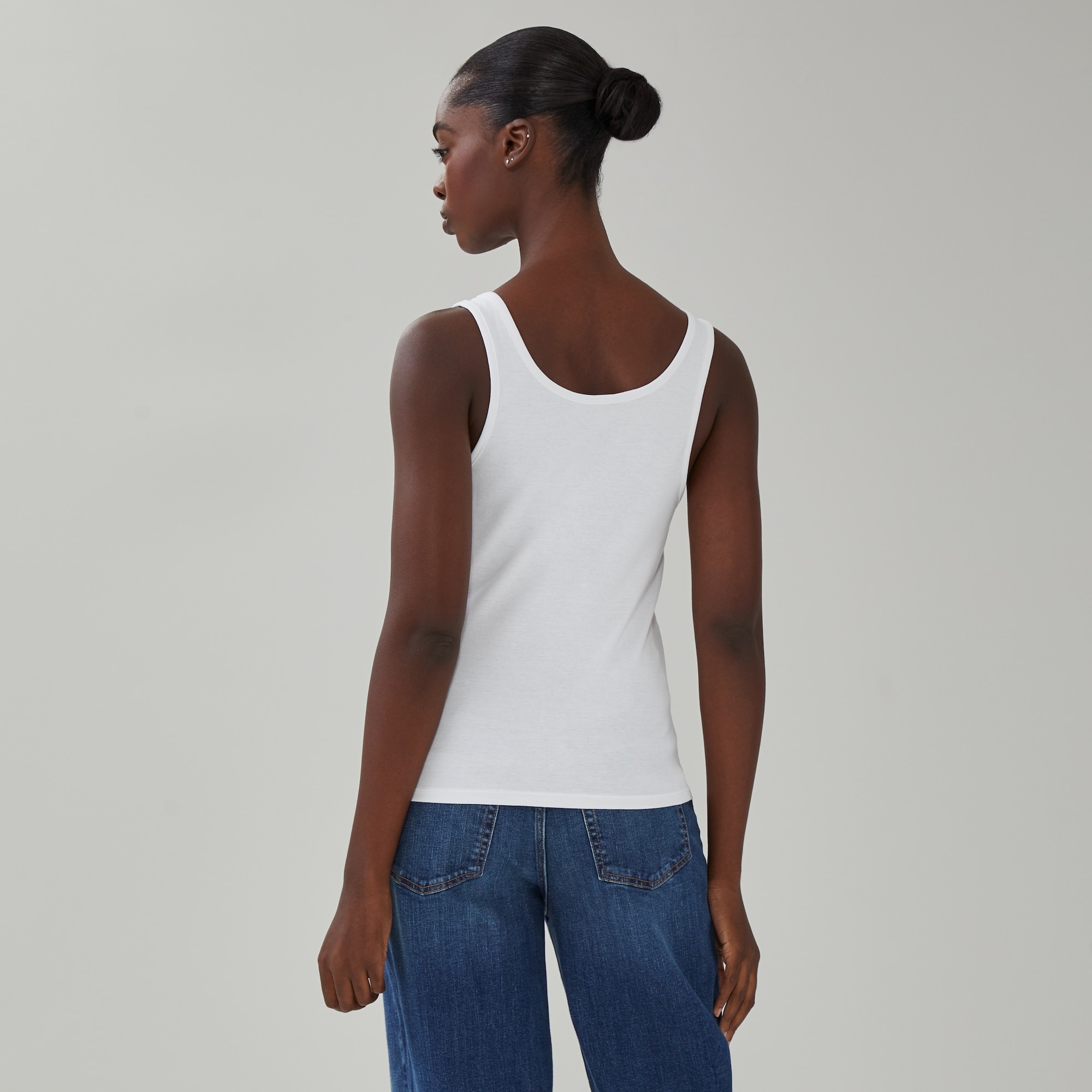 Organic Cotton Tank in White from Joe Fresh