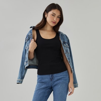 Organic Cotton Tank - JF Black