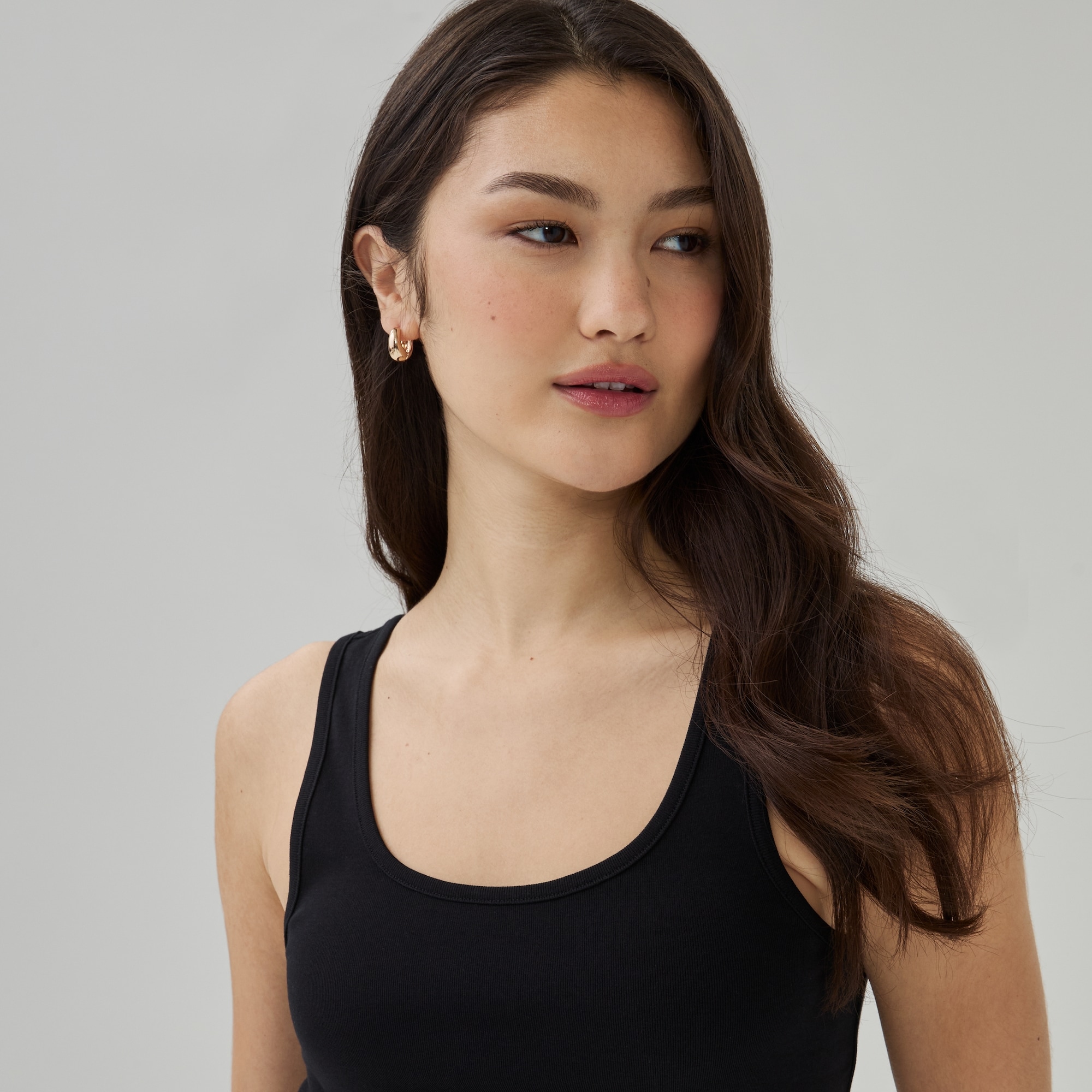 Organic Cotton Tank in JF Black from Joe Fresh