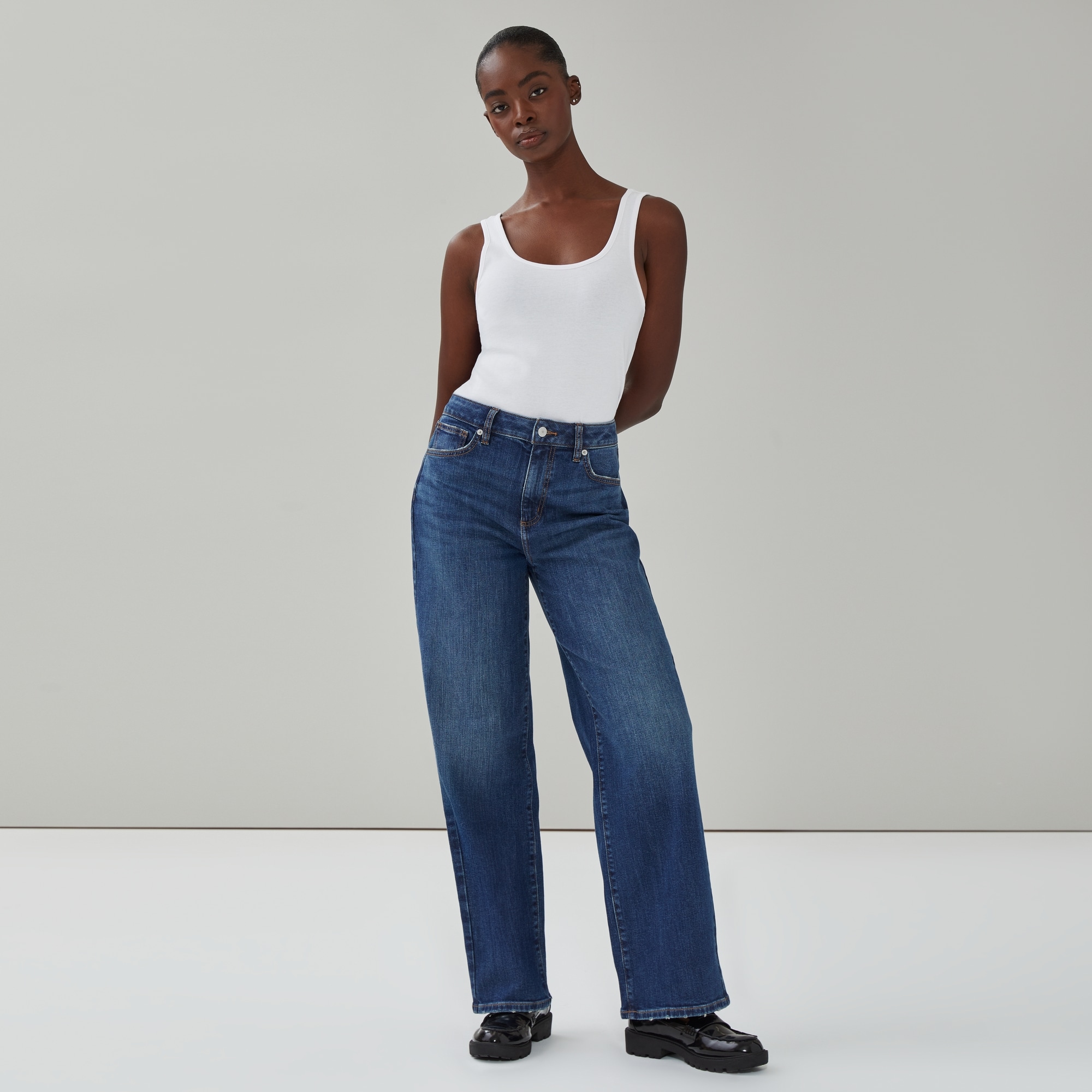 Organic Cotton Tank in White from Joe Fresh