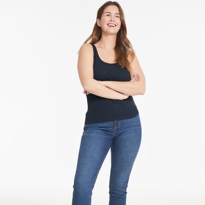 Cami en coton biologique - JF Bleu nuit