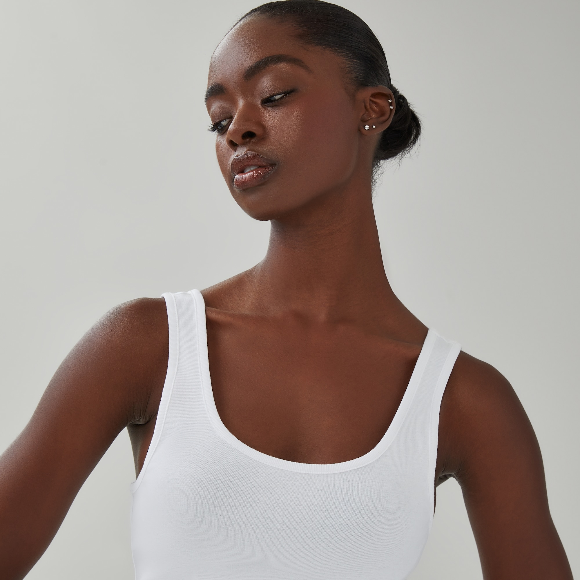 Organic Cotton Tank in White from Joe Fresh