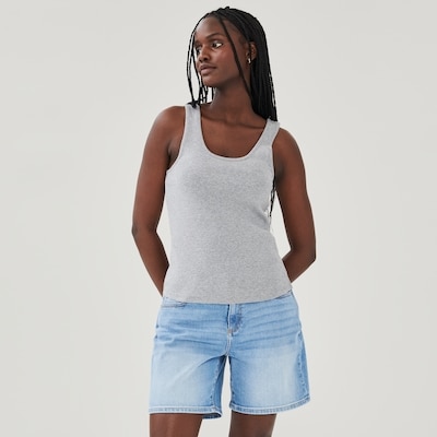 Organic Cotton Tank - Light Grey Mix