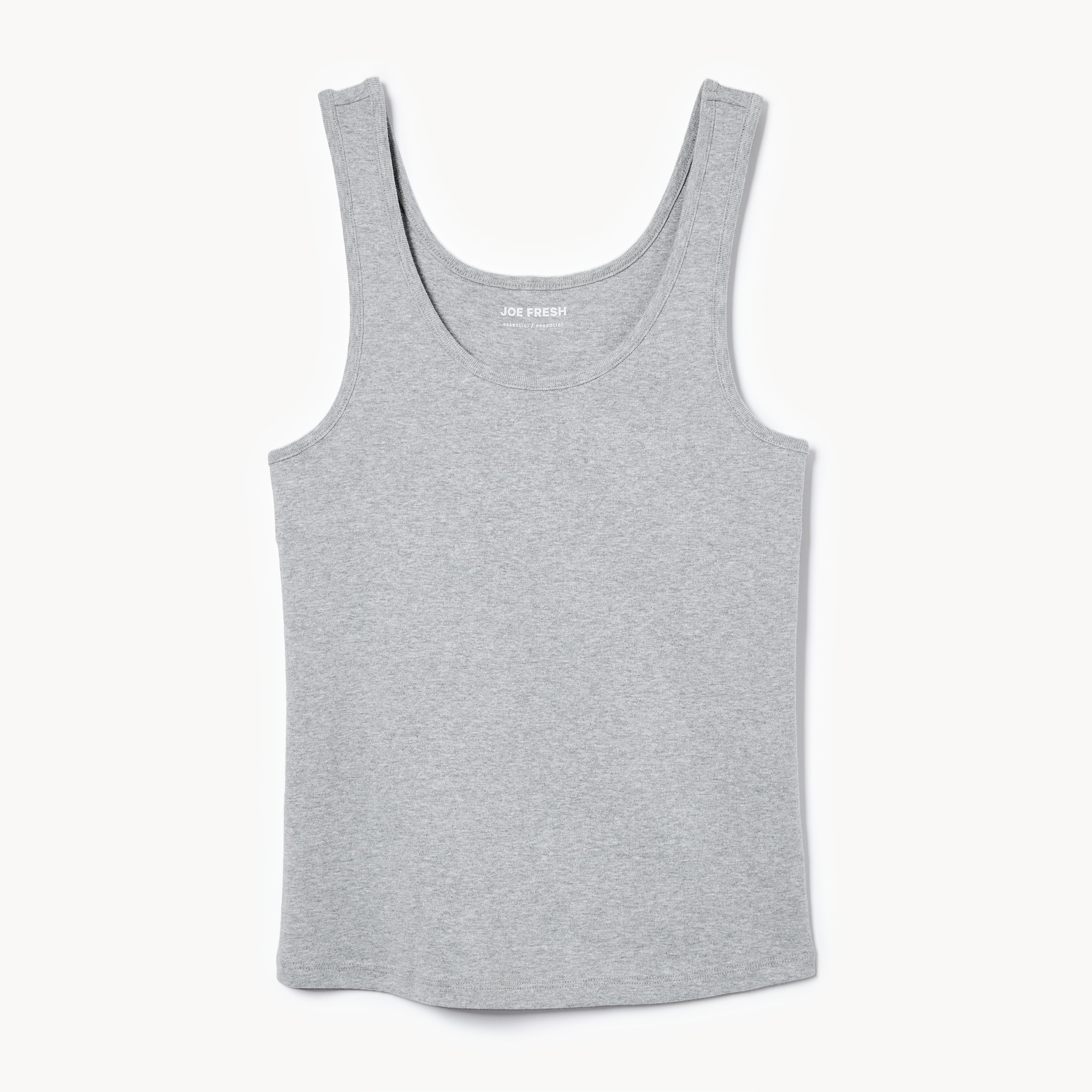 Organic Cotton Tank in Light Grey Mix from Joe Fresh