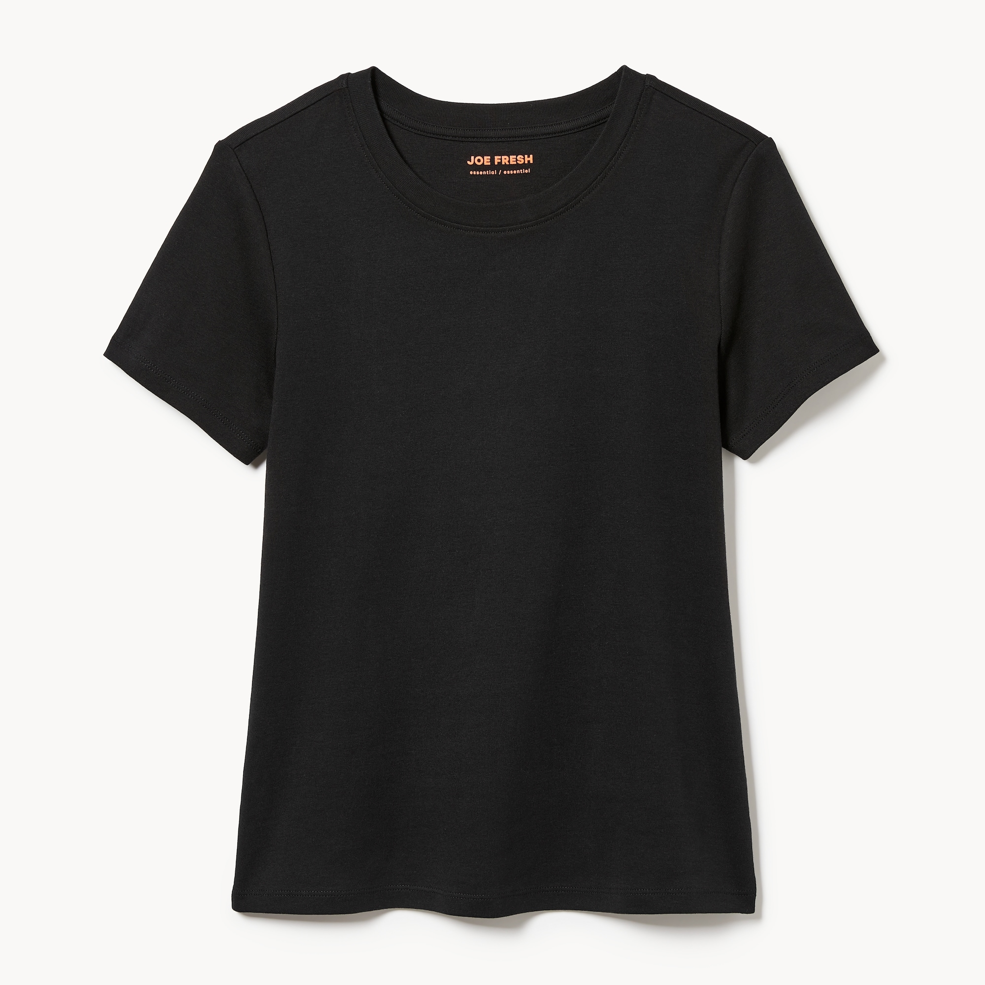 Organic Cotton Crew Neck T-Shirt in JF Black from Joe Fresh