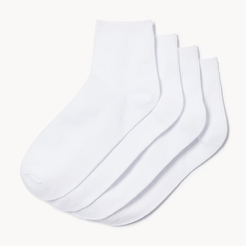4-Pack Quarter-Crew Socks