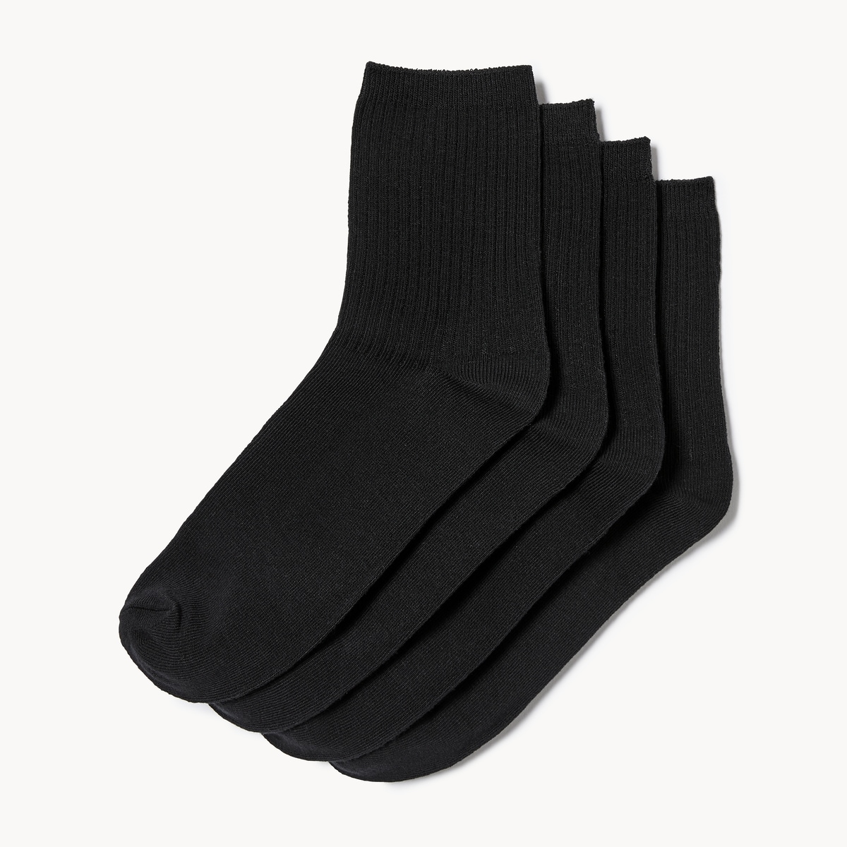 Ensemble de 4paires de chaussettes tube - Noir