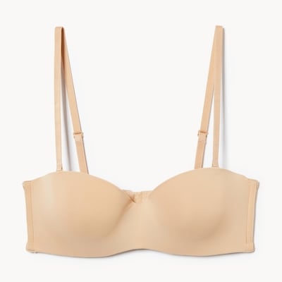 Padded Strapless Bra - Desert Sand