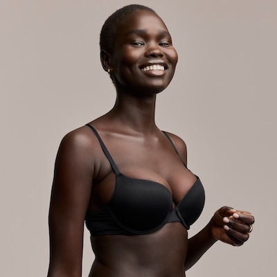 Padded Push Up Bra - Onyx