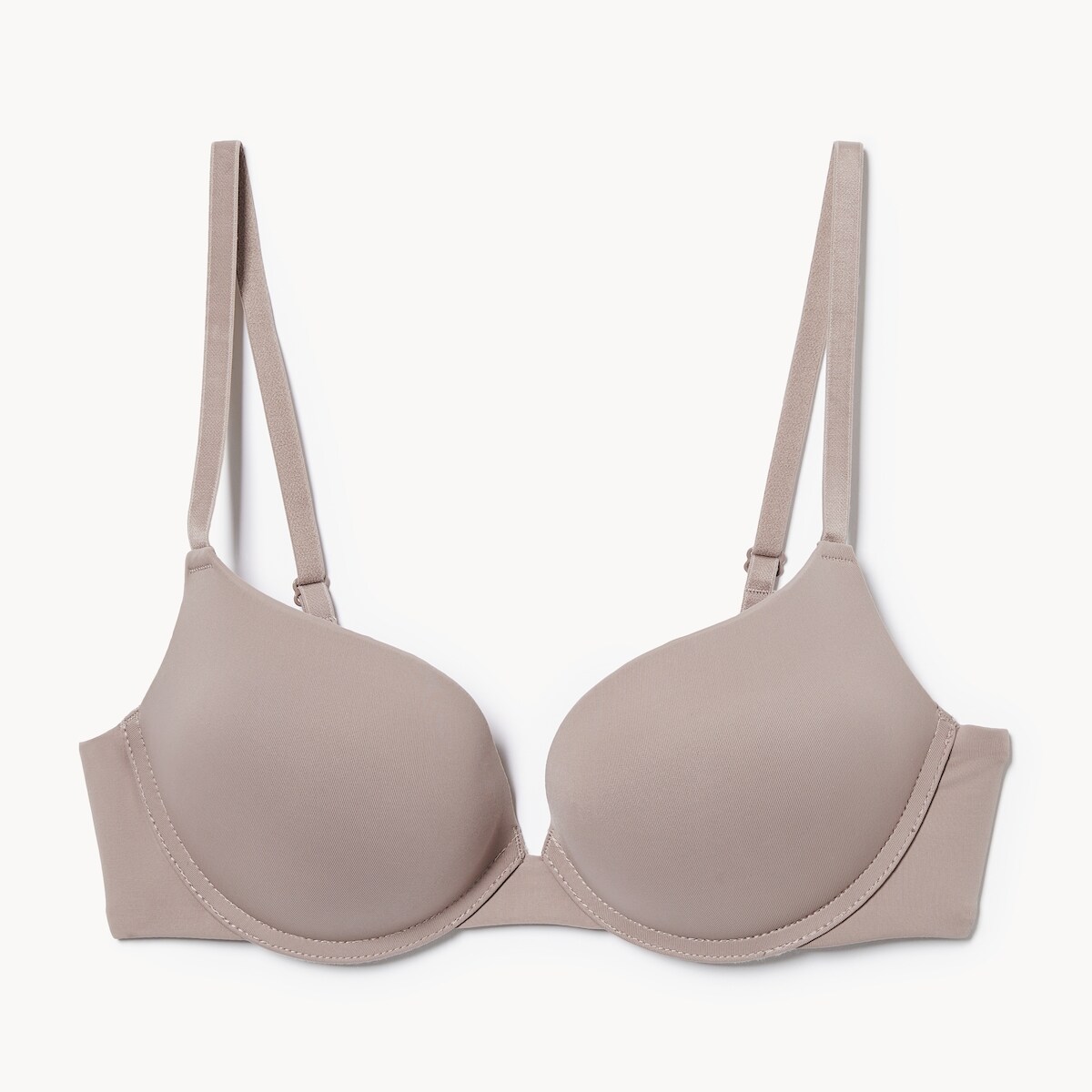 Soutien-gorge pigeonnant rembourr - Gris Pierre
