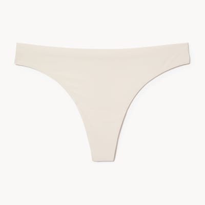 No Show Thong - Limestone