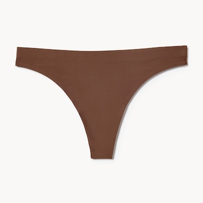 No Show Thong - Umber