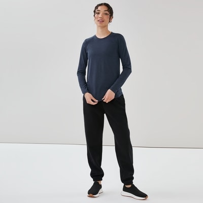 Active Long Sleeve Top - Navy Mix