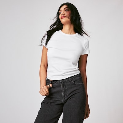 Joe Fresh T-shirt côtelé à coupe ajustée 1 ea, 16,00 $/1ch