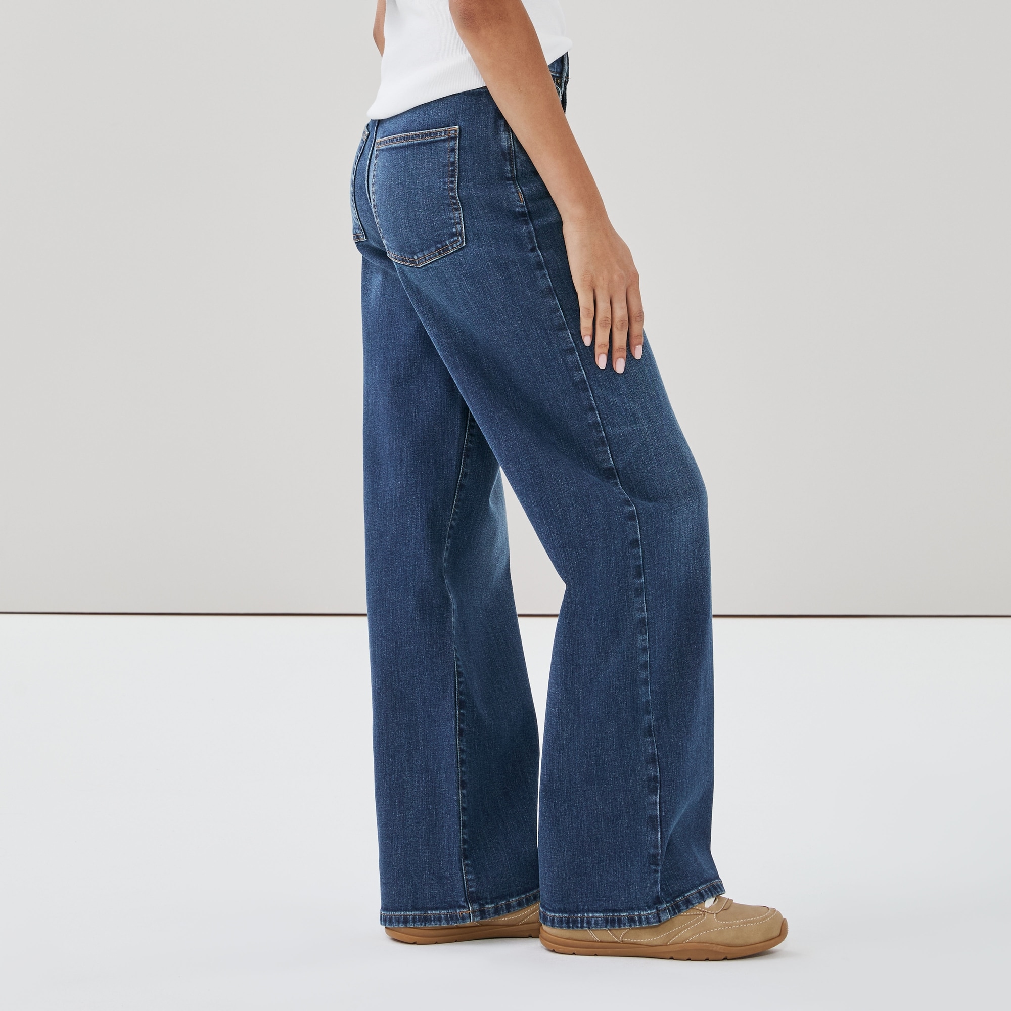 High Rise Wide Leg Jean
