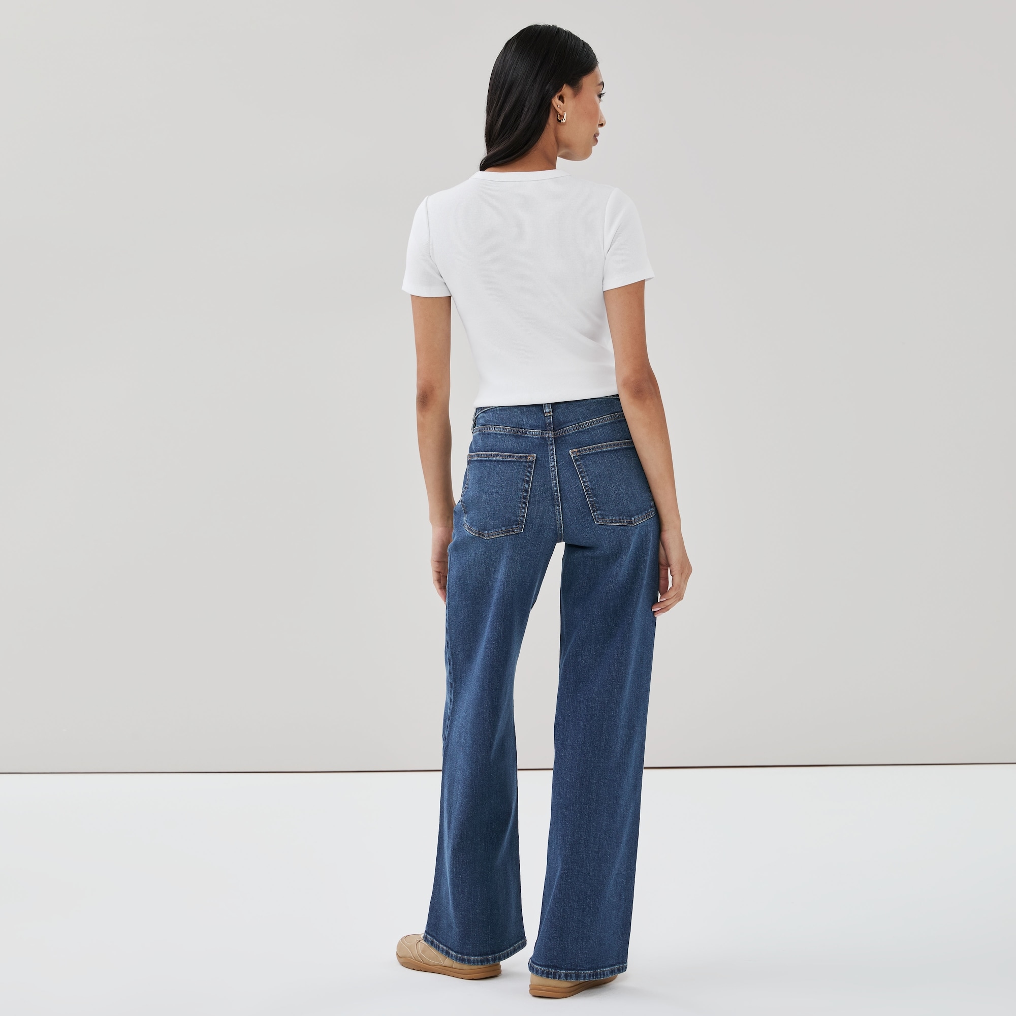 High Rise Wide Leg Jean