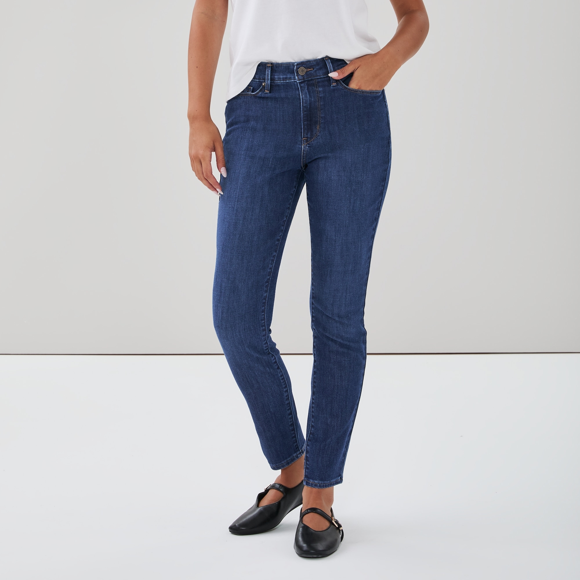 Jean étroit mi-haut Levi Strauss Signature™ Gold