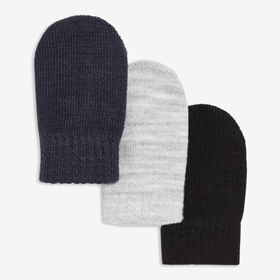Baby Boys' 3 Pack Mitts - Dark Navy