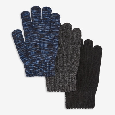 Kid Boys' 3 Pack Gloves - Dark Navy