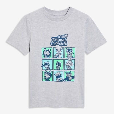 Kids' Nintendo Animal Crossing Tee - Light Grey Mix