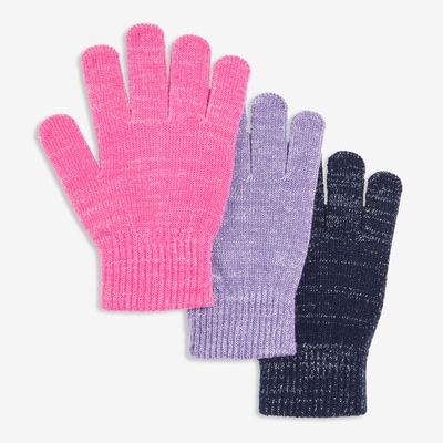 Kid Girls' 3 Pack Gloves - Dark Navy