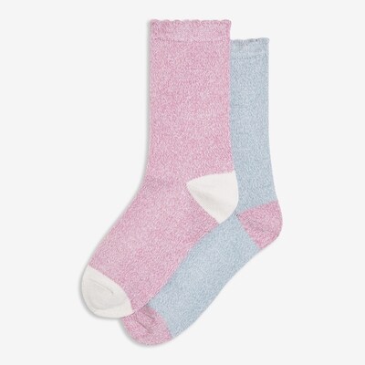 Kid Girls' 2 Pack Crew Socks - Purple