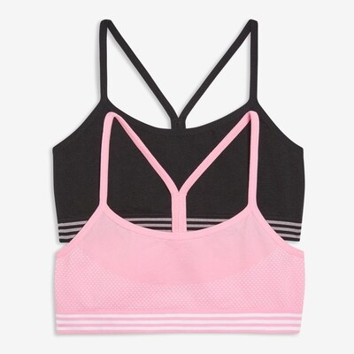 Kid Girls' 2 Pack Seamless Bralette - Black
