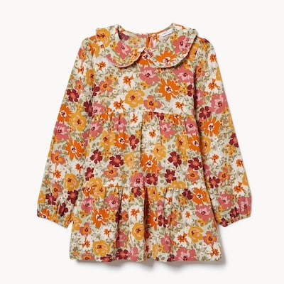Kid Harvest Blossoms Tiered Dress - Multi