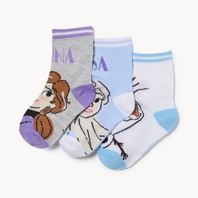 Disney Toddler Girls' 3 Pack Frozen Crew Socks 1 ea, $5.99/1ea