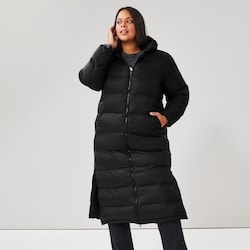 Brunt　Fp503　黒 Joe Fresh Women+ Long Puffer Coat with PrimaLoft® - 1 ea