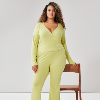 Haut de nuit manches longues en modal Femmes+