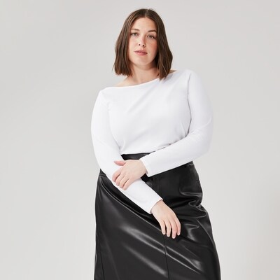 Haut manches longues encolure bateau Femmes+