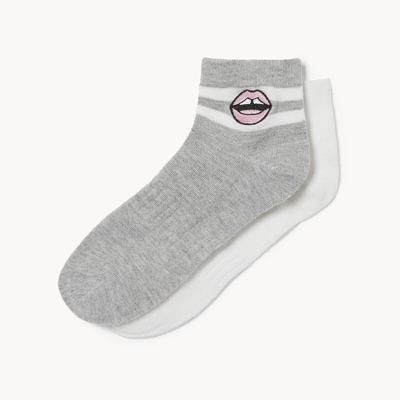 Joe Fresh Ens. de 2 paires de chaussettes tube basses 1 ea, 7,00 $/1ch