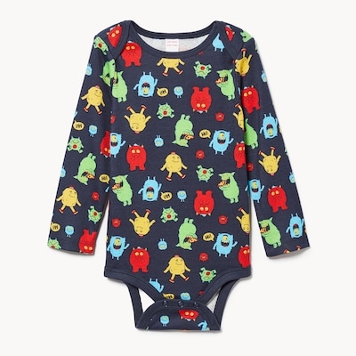 Cache-couche imprimé pour bébés garçons - Marine foncé