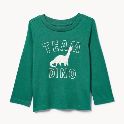Baby Boys' Graphic Long Sleeve Top - Bright Green