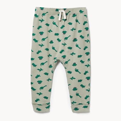Baby Boys' Printed Harem Pant - Light Khaki Green