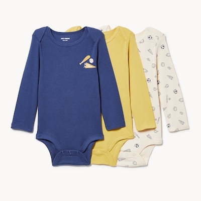 Baby Boys' 3-Pack Bodysuits - Ivory