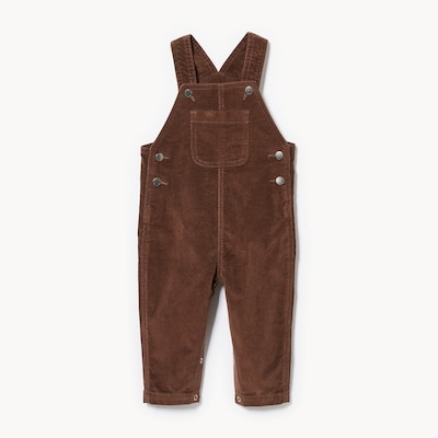Baby Boys' Corduroy Overall - Dark Brown