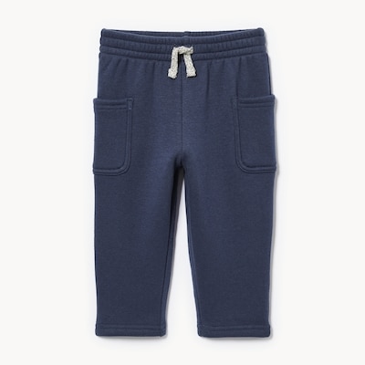Pantalon de jogging en molleton, bébés garçons - Marine foncé