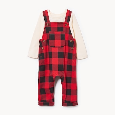 Baby Boys' Buffalo Plaid 2-Piece Set - Red
