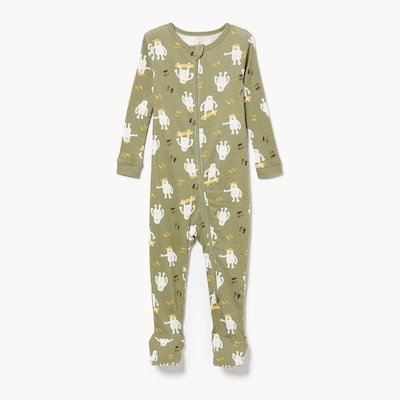 Baby Boys' Footed Double-Zip Sleeper - Green