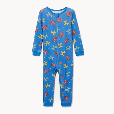Baby Boys' Double-Zip Sleeper - Bright Blue