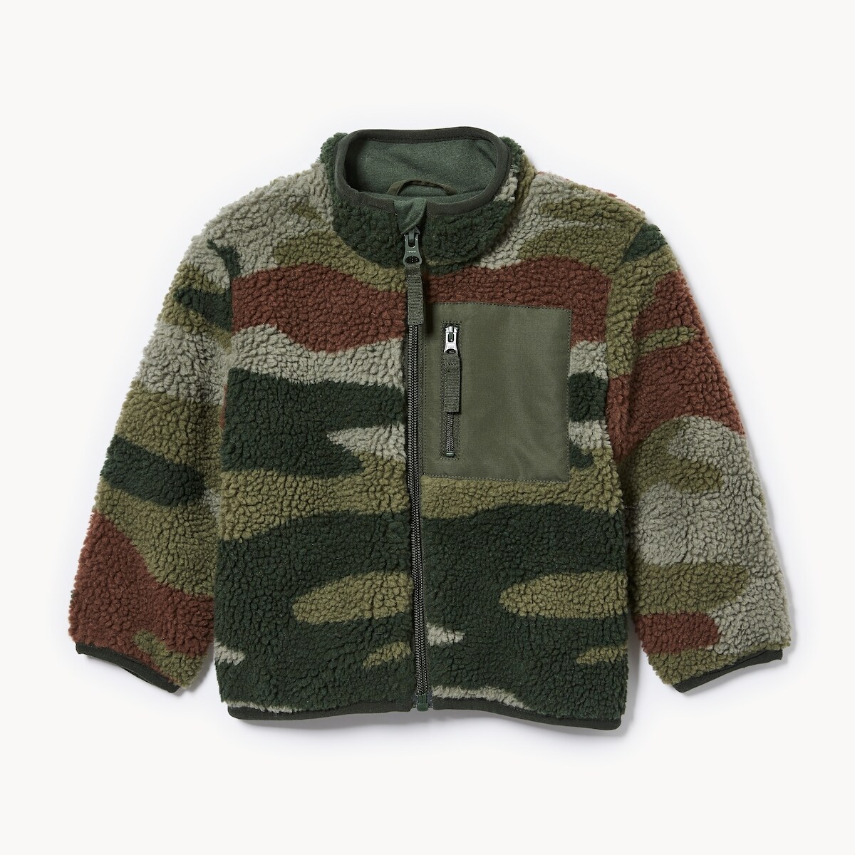 Baby Boys' Camouflage Teddy Fleece Jacket